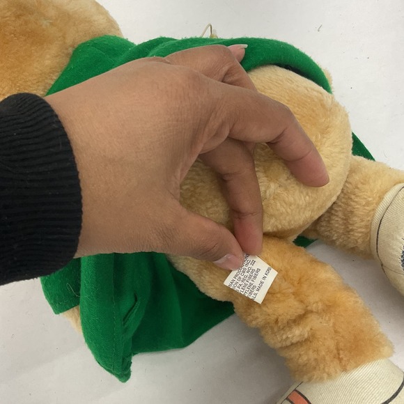 Vintage 80s Alvin and the Chipmunks Theodore Plush Stuffed Animal - Green - Picture 5 of 7